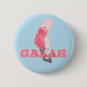Galah Australain Bird Button (Vorderseite)