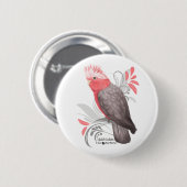 Galah Cockatoo Button (Vorne & Hinten)