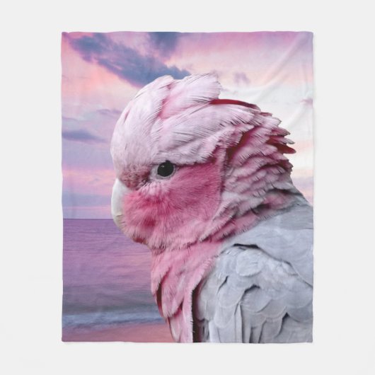 Galah Cockatoo Fleecedecke (Vorderseite)