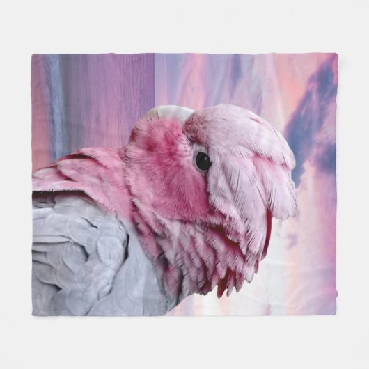Galah Cockatoo Fleecedecke (Vorderseite (Horizontal))