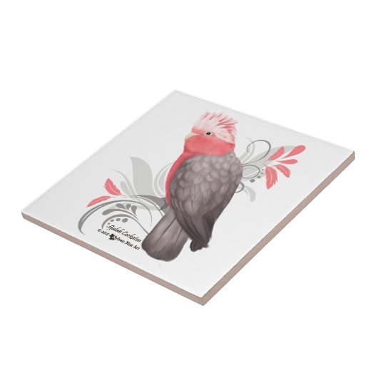 Galah Cockatoo Fliese (Seite)