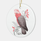 Galah Cockatoo Keramik Ornament (Links)