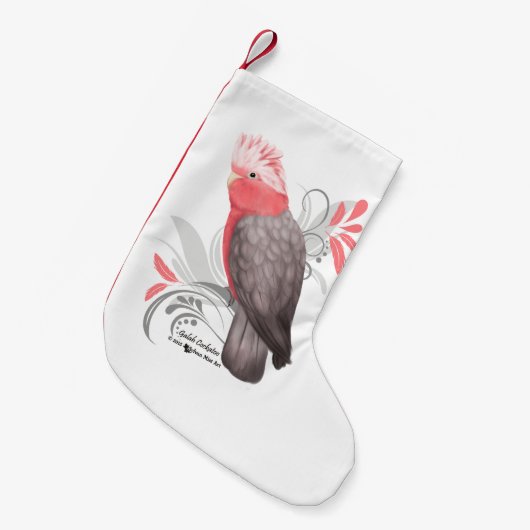 Galah Cockatoo Kleiner Weihnachtsstrumpf (Vorderansicht (hängend))