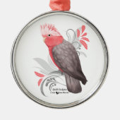 Galah Cockatoo Ornament Aus Metall (Vorne)