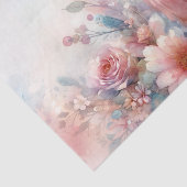 Galah Cockatoo Pink Floral Art Seidenpapier (Ausschnitt)