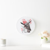 Galah Cockatoo Runde Wanduhr (Zuhause)