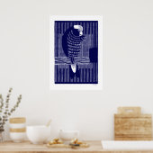 Galah Cockatoos (Rosékaketoe), Vintages Holz Poster (Küche)