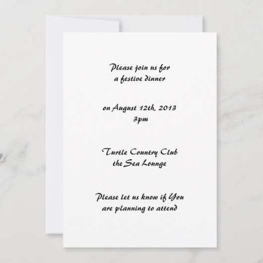 Galah oder Rose-Kakadu Einladung (Rückseite)