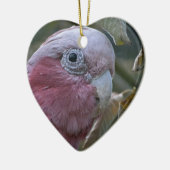 Galah oder Rose-Kakadu Keramik Ornament (Links)