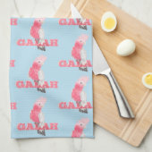 Galah Pink Cockatoo Geschirrtuch (Viertel Falte)