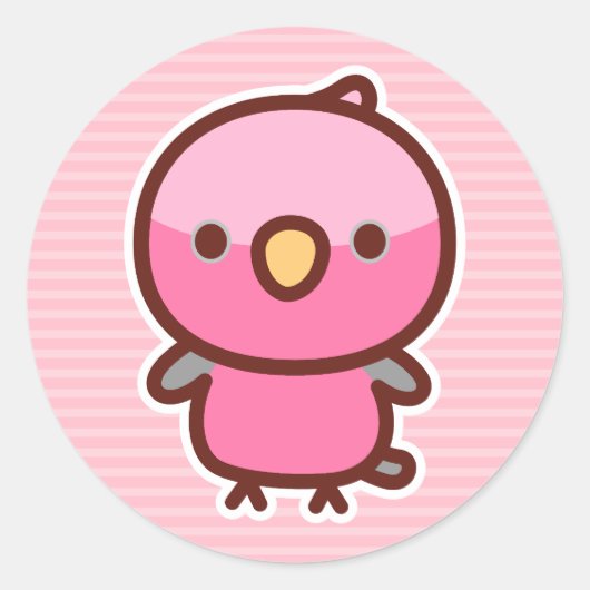 Galah Runder Aufkleber (Vorderseite)