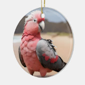 Galah stehend am Strand Keramik Ornament (Links)