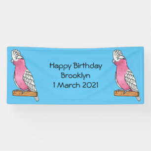 Galah Vogel Cartoon Illustration Banner