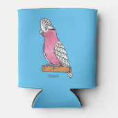 Galah Vogel Cartoon Illustration Dosenkühler (Vorderseite)