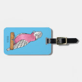 Galah Vogel Cartoon Illustration Gepäckanhänger (Vorderseite horizontal)