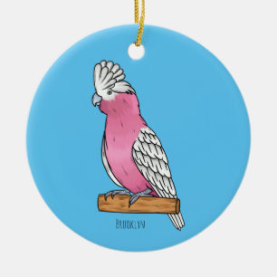 Galah Vogel Cartoon Illustration Keramik Ornament