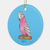 Galah Vogel Cartoon Illustration Keramik Ornament (Links)