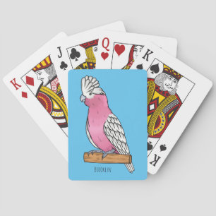 Galah-Vogel-Cartoon-Illustration Spielkarten