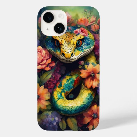Galaks-Schlangen-Bild-Bast-Gehäuse Case-Mate iPhone Hülle (Rückseite)