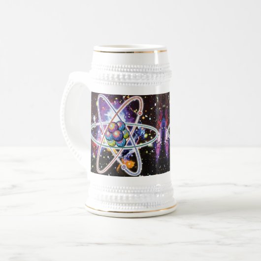 Galaktisch Atomar Bierglas (Vorderseite Links)