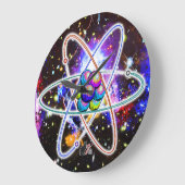 galaktisch Atomisch Große Wanduhr (Winkel)