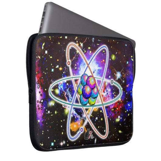 galaktisch Atomisch Laptopschutzhülle (Vorne Rechts)