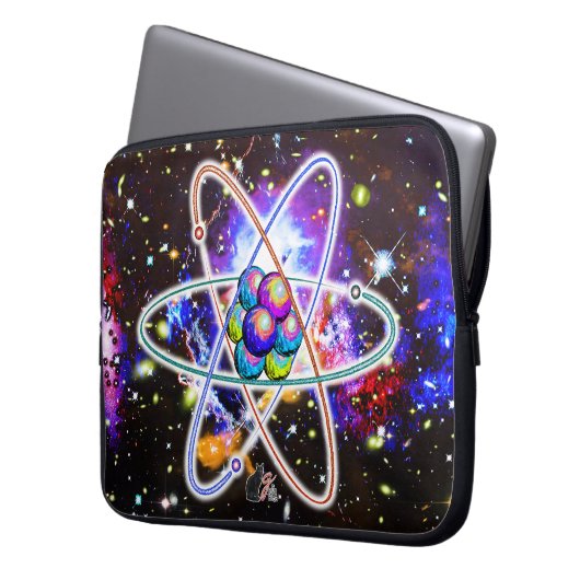 galaktisch Atomisch Laptopschutzhülle (Vorderseite Links)