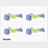 galaktisch rechteckiger aufkleber (Blatt)