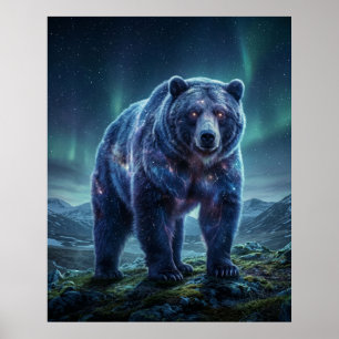 Galaktische Bärenstern-Wildnis Poster
