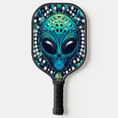 Galaktische Besucher Pickleball Paddle Under Starr (Rückseite)