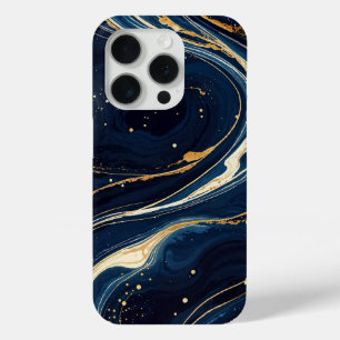 Galaktische blaue und goldene kosmische Bewegung,  Case-Mate iPhone Hülle