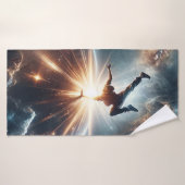 Galaktische Breakdance Explosion im tiefen Raum Badehandtuch (Badehandtuch)