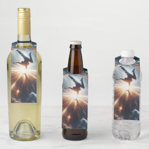 Galaktische Breakdance Explosion im tiefen Raum Flaschenanhänger