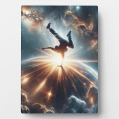 Galaktische Breakdance Explosion im tiefen Raum Fotoplatte (Vorderseite)