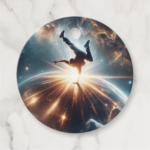 Galaktische Breakdance Explosion im tiefen Raum Geschenkanhänger