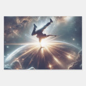Galaktische Breakdance Explosion im tiefen Raum Geschenkpapier Set (Vorderseite 3)