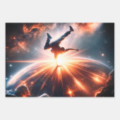 Galaktische Breakdance Explosion im tiefen Raum Geschenkpapier Set (Vorderseite 2)