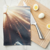 Galaktische Breakdance Explosion im tiefen Raum Geschirrtuch (Viertel Falte)