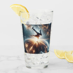 Galaktische Breakdance Explosion im tiefen Raum Glas