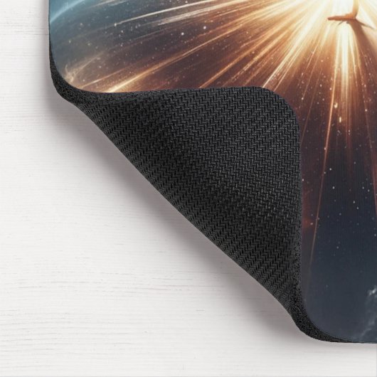 Galaktische Breakdance Explosion im tiefen Raum Mousepad (Ecke)