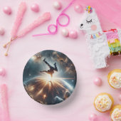 Galaktische Breakdance Explosion im tiefen Raum Pappteller (Party)