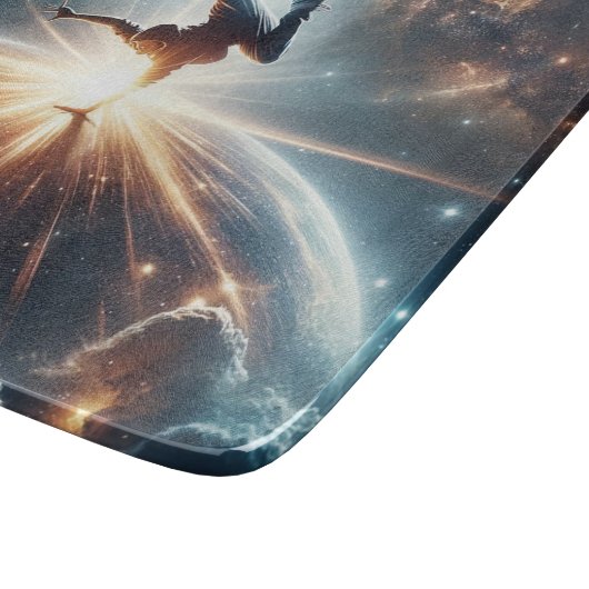 Galaktische Breakdance Explosion im tiefen Raum Schneidebrett (Ecke)