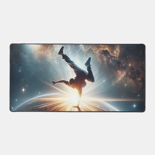 Galaktische Breakdance Explosion im tiefen Raum Schreibtischunterlage (Vorderseite)