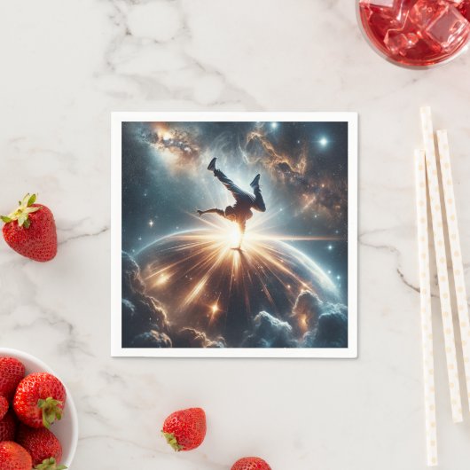 Galaktische Breakdance Explosion im tiefen Raum Serviette (Beispiel)