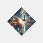 Galaktische Breakdance Explosion im tiefen Raum Serviette (Ecke)