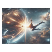 Galaktische Breakdance Explosion im tiefen Raum Tischdecke (Vorderseite (Horizontal))