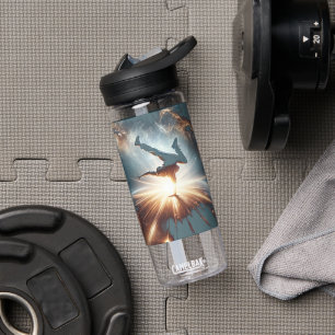 Galaktische Breakdance Explosion im tiefen Raum Trinkflasche