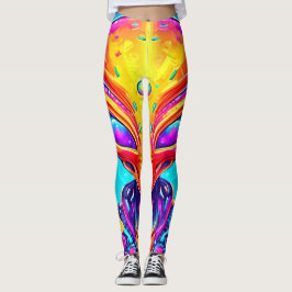 Galaktische Cyborg-Alien mit Neon Glow Leggings