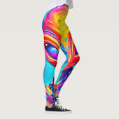 Galaktische Cyborg-Alien mit Neon Glow Leggings (Rechts)