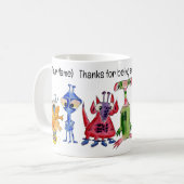 Galaktische Dankbarkeit - Kaffeetasse (Vorderseite Links)